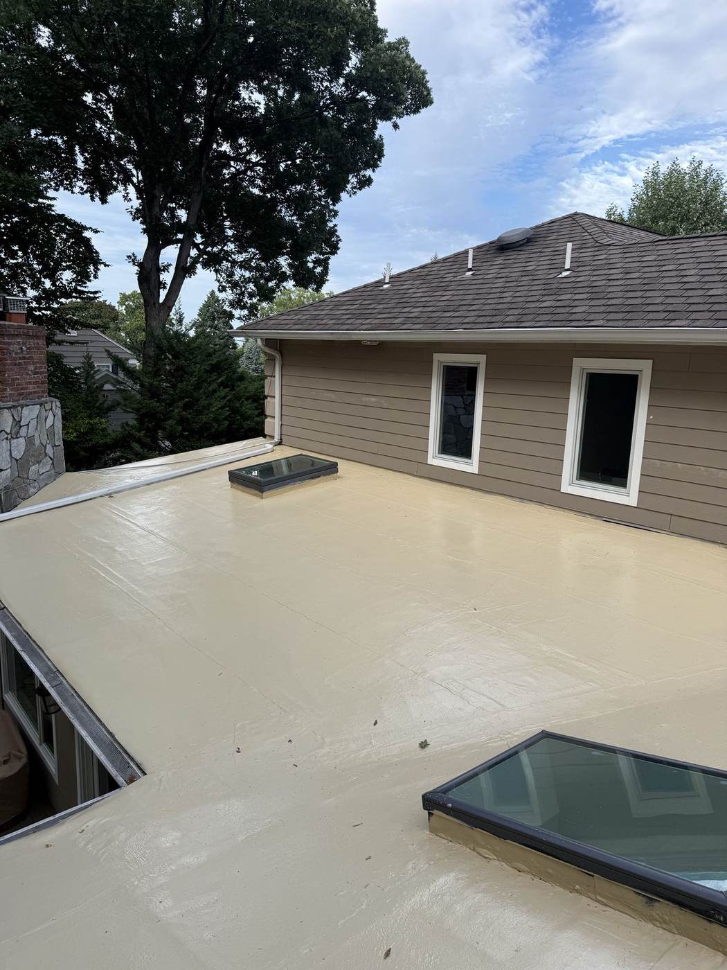 Silicone coating over EPDM