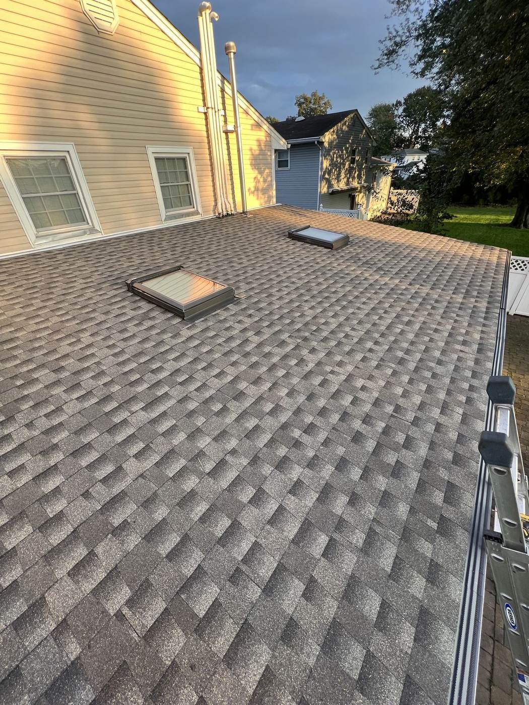 New skylight on architectural shingles
