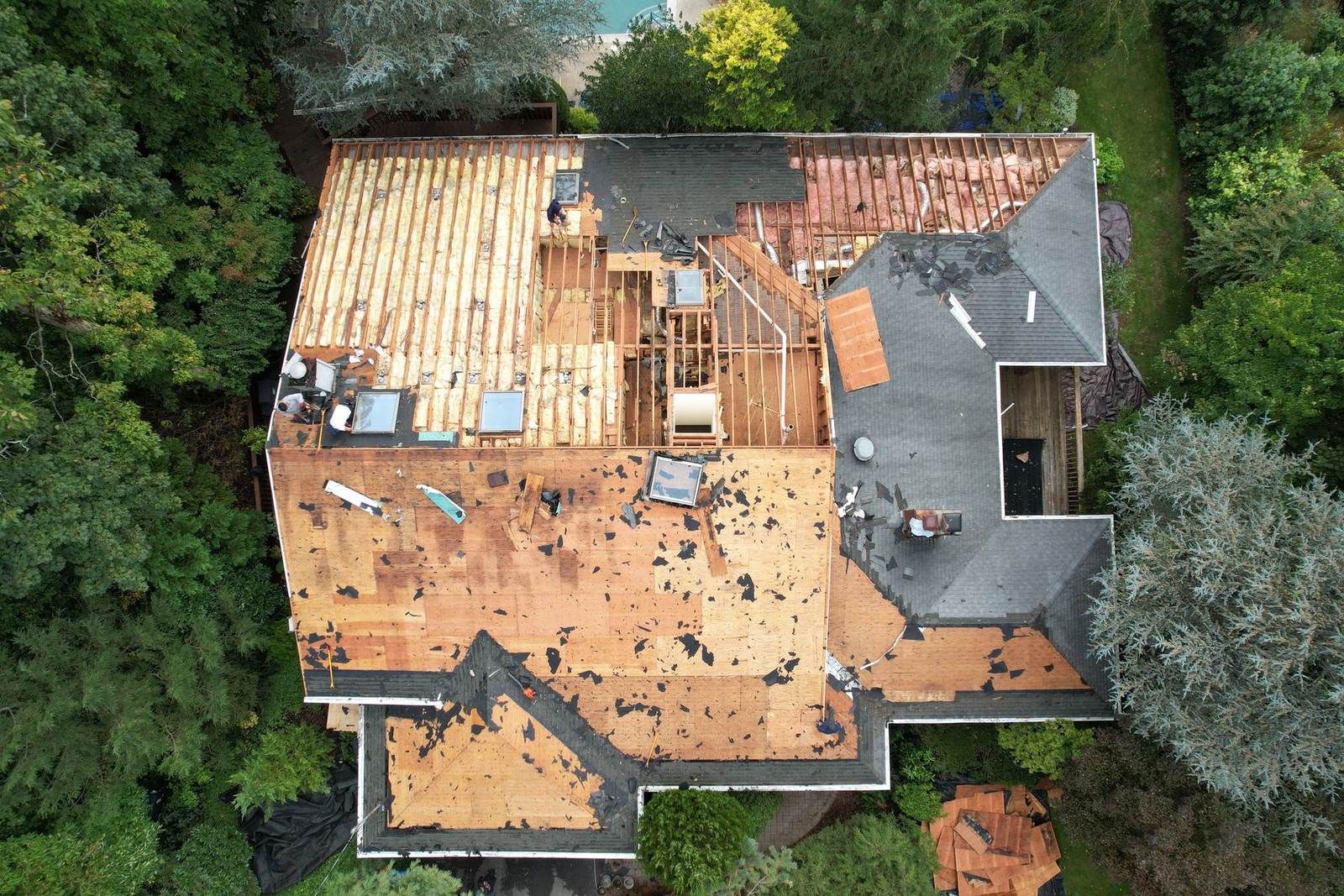 Opening a storm-damaged section